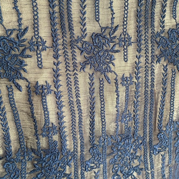 NWT Sundance Emma Graceful Sheath Dress Sapphire Blue-Size XS - Picture 7 of 10